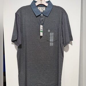 Original Penguin Charcoal Polo Shirt